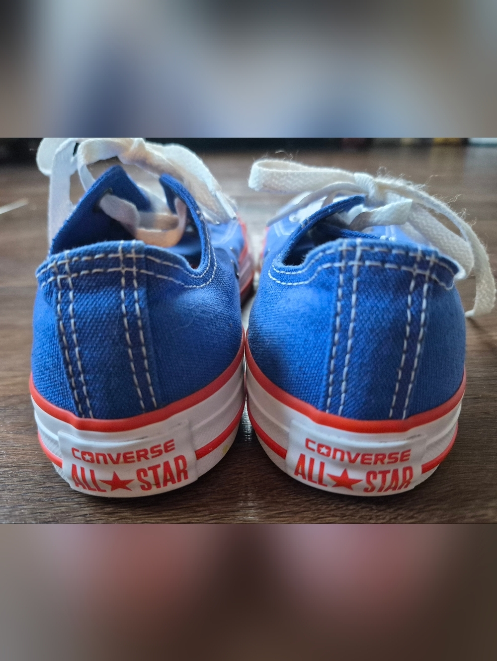 Converse All-Star Low-Top Sneakers Blue Orange Sz Youth 3 Florida Gator Fan! - Picture 3 of 5